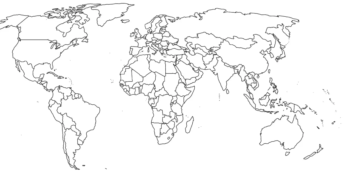 Planisphère Monde (Amériques) carte géographique gratuite, carte  géographique muette gratuite, carte vierge gratuite, fond de carte gratuit,  formats graphiques courants littoraux, principales agglomérations