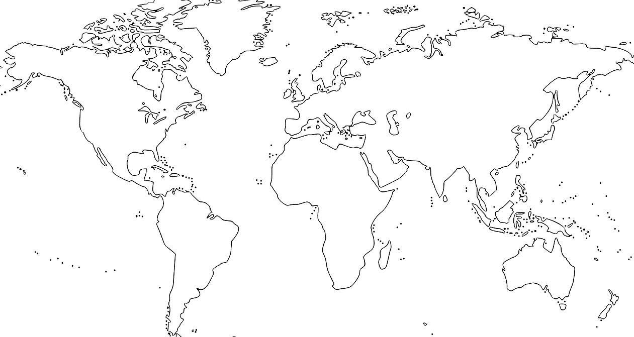 Carte du monde png à imprimer